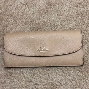 Coach tan wallet